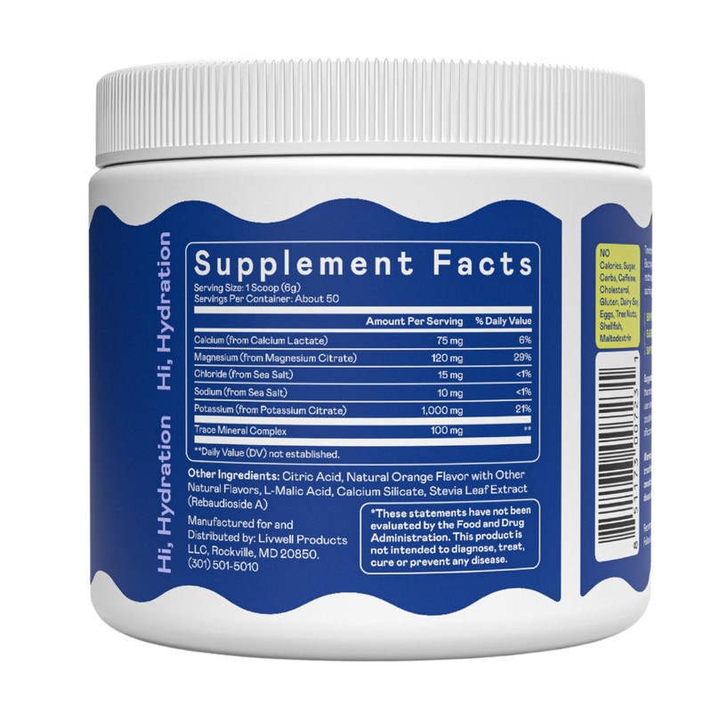 Hi-Lyte K1000 Electrolytes Powder Mix Orange Keto & Performance, 50