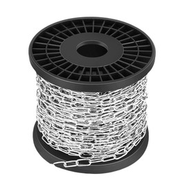 Stainless Steel Chain Sold by the Metre 15 m Steel Chain 1.5 mm Metal Chain for Hanging with Spool Link Chain Stainless Steel Chain for Hanging Lamps Sandbag Hanging Chair Clothing and Bird House