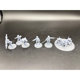 28mm, 3D Printed, WW2, Japanese HQ, (8), Bolt Action.
