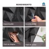 ShopMall Panel Decorativo 3d Para Pared 6 Piezas 50 Cm