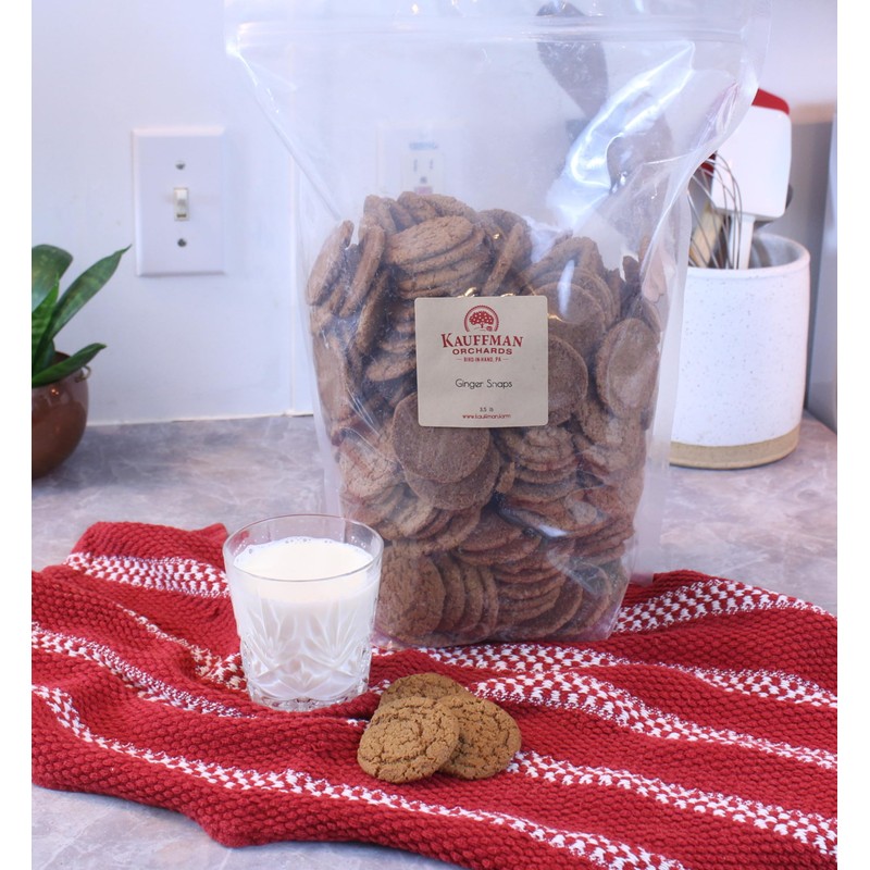 Kauffman Orchards Ginger Snap Cookies, Bulk 3.5 Pound Bag