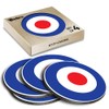 4 x Round Coasters - Mod Target RAF Roundel Royal
