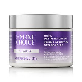 Crema definidora de rizos Alpha Curly As Can Be, 12 oz, define, hidrata y suaviza el frizz, crema para rizos para cabello rizado, ondulado y encrespad