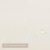CAROMIO Hotel Quality 100% Waterproof Fabric Shower Curtain Liner with