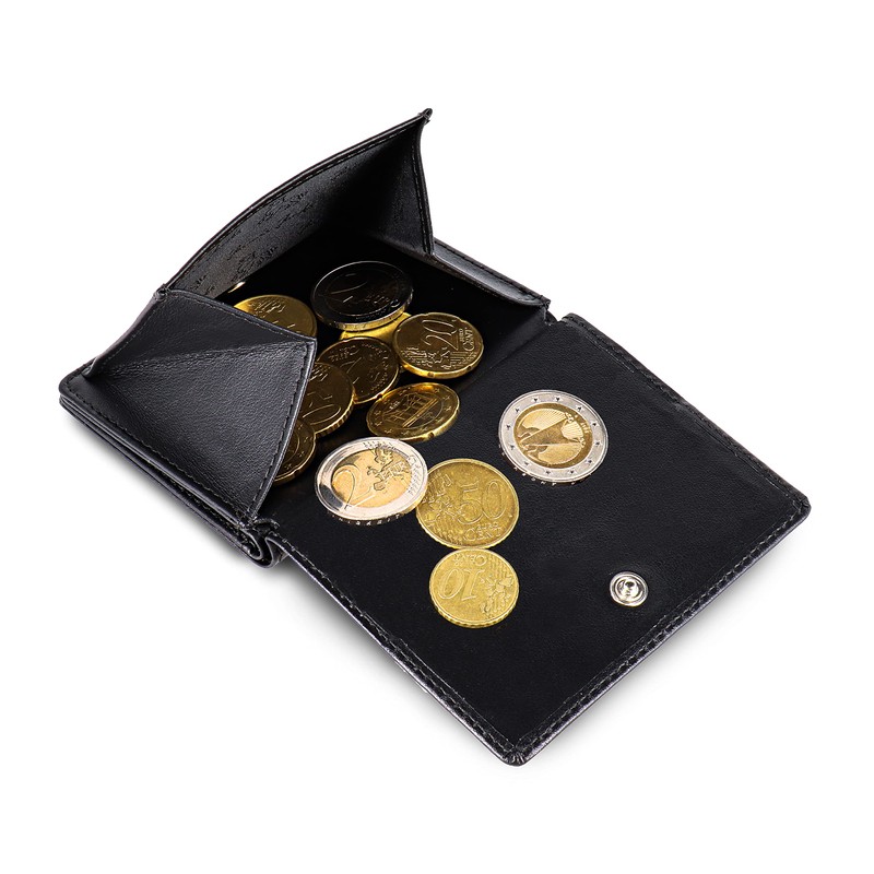 Jaimie Jacobs Slimstar Men's Slim Leather Wallet with Large Coin