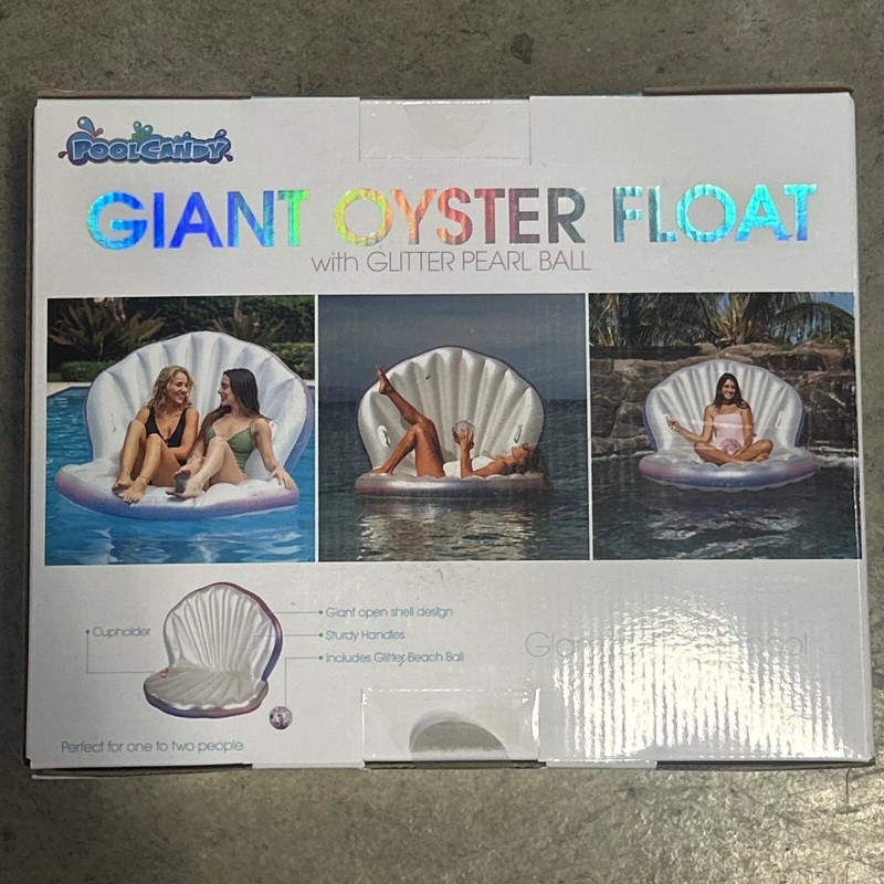 PoolCandy Pool Candy Giant Oyster Shell Lounge Pool Float &