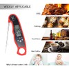 1 Piece Waterproof Digital Food Thermometer with Foldable Sensor, Red/Black/Blue