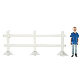 White Split Rail Fence Life-Size Cardboard Stand-Up