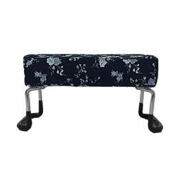 Compact sitting chair, Small, Foldable (Pattern) (Small Flower Navy)
