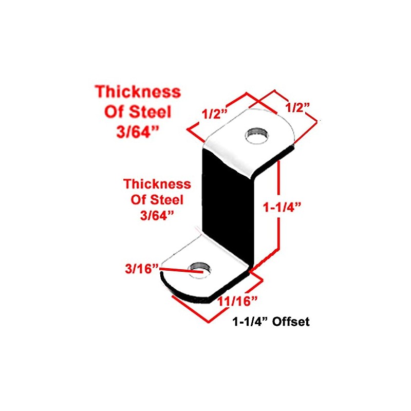 1.25" Canvas Offset Clips Extra Heavy Duty with Screws 20