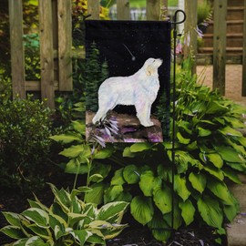 Caroline's Treasures SS8471GF Starry Night Great Pyrenees Garden Flag Mailbox Flag Decorative Yard Flag Banner Outside Patio Artwork Yard Flower Beds, Garden Size, Multicolor
