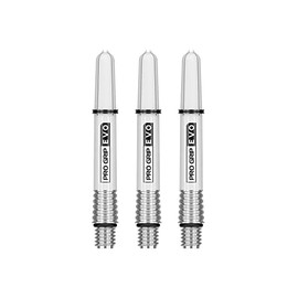 Target Darts Silver Pro Grip Evo Aluminium Dart Shafts Short