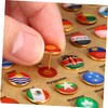 Operitacx 291 Pcs Flags Push Pins, National Flag Pins thumb