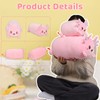 AIXINI Cute Pink Axolotl Plush Pillow 15.7" Luminous Salamander Axolotl