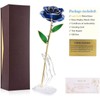 Long Stem Dipped 24k Gold Rose in Gift Box with