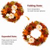 Fall Wreath for Front Door, 24 Inch Artificial Autumn Door