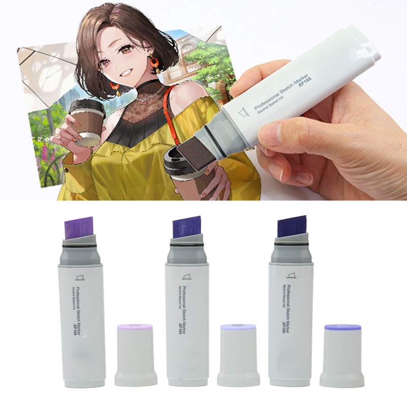 3pcs Jumbo Markers Professional DIY Large Wide Head Quick Drying
