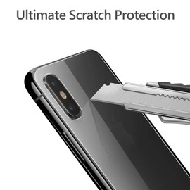 Beeyoka [2 Pack] Xs Max Back Screen Protector,Anti Scratch/Bubble Back Tempered Glass Screen Protector Ultra Thin Rear Film Compatible with Xs Max(6.5 inch)