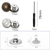 12 Pcs Button for Sewing Metal Jeans,Granmagazz Button Pins for