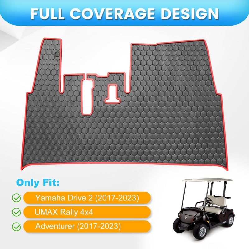 Golf Cart Floor Mat for Yamaha Floor Mat, 3/10" Thickness