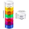 Sieral 2 Set 7 Days Stackable Pill Organizers 7 Compartments