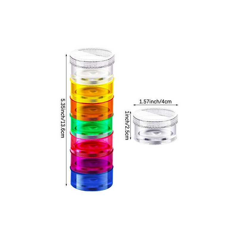 Sieral 2 Set 7 Days Stackable Pill Organizers 7 Compartments