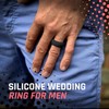 botthms - Men’s Rings, Silicone Wedding Rings, for Active Lifestyle