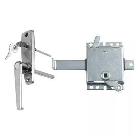 Re-Source Industries Garage Door L-Handle Lock with Inside Slide Lock Latch Mechanism Set - Right ...
