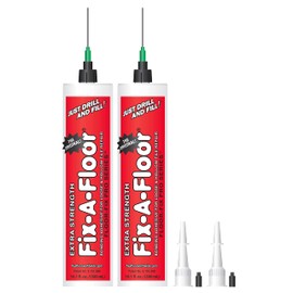 The Original Fix-A-Floor Loose Tile Repair Adhesive PRO Pack! Includes a Micro Syringe Injector and Two Drill Bits -Tile, Porcelain, Ceramic, Marble, Stone, Wood Floor. Pack of 2