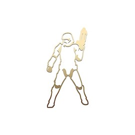 Sith Trooper Silhouette Sticker Vinyl Decal Notebook Car Laptop 2.75" x 5.5" (Gold)