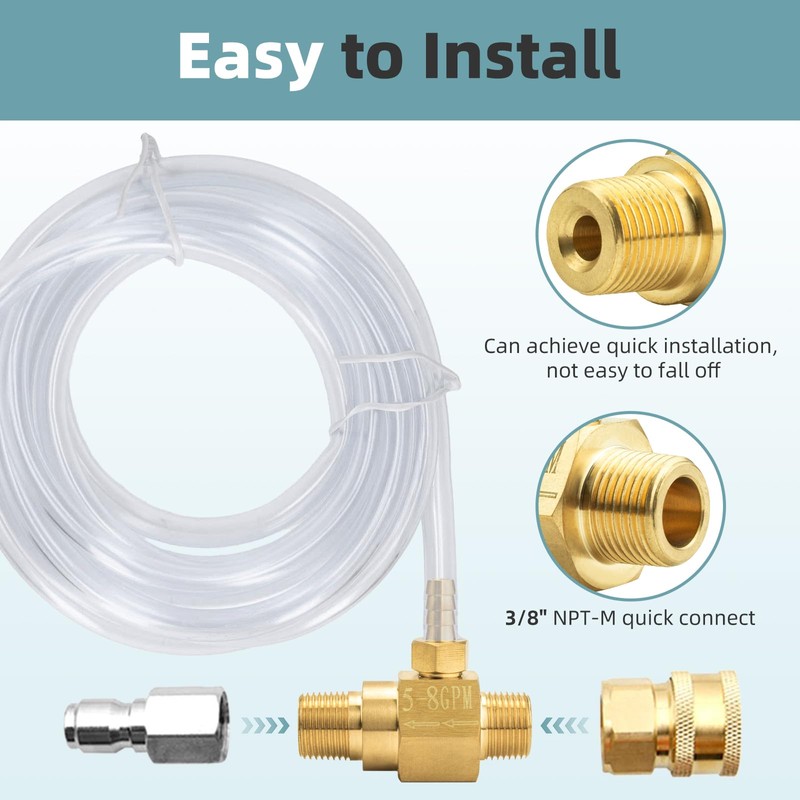 5-8 GPM Chemical Injector for Pressure Washer #100776 (2 Pack)