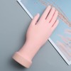 Healeved Movable Rubber Nail Art Practice Hand Model Bendable Right-Handed