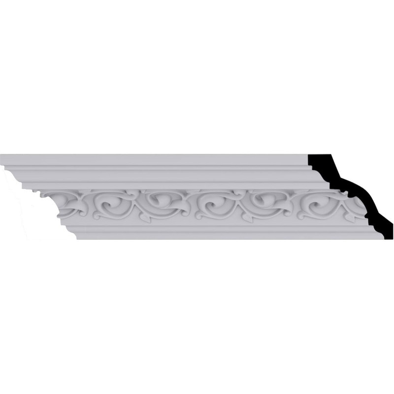 Endurathane Versailles Crown Moulding, 3 3/8"H x 3 3/8"P x