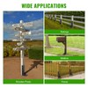 ATCWF 4-Pack 3.74" Width Fence Post Repair Kit, 24in Total