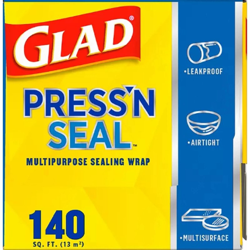 Glad Press'n Seal Plastic Food Wrap 140 sq. ft./roll, 2