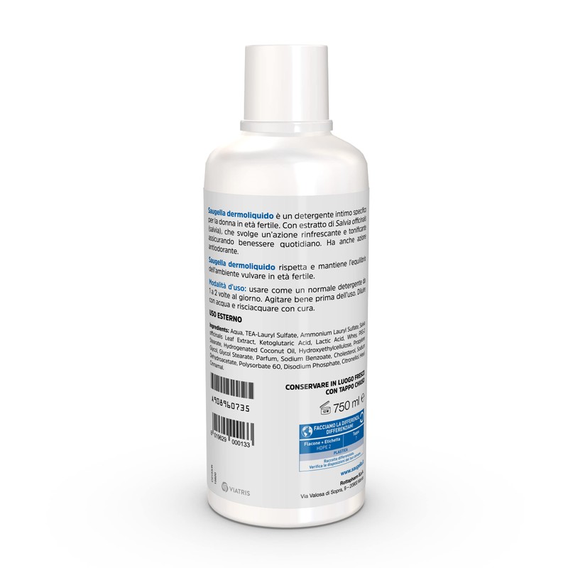 Saugella, Dermoliquido, Reinigungsmittel für die tägliche Intimhygiene auf Basis von