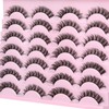 Russain Strip Lashes D Curl False Eyelashes Natural Look Wispy