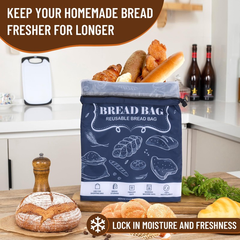 Ciciany Bread Bags, 2 Packs Bread Bags to Keep Fresh,