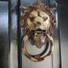 CHAKRIK Black Antique, Brass, Ring Door Knocker (Brass Lion Knocker