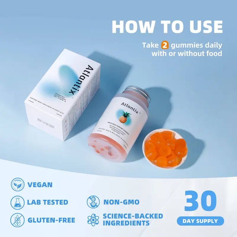  Men's Wellness Gummies – Sugar-Free – 60 Gummies –