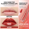 Brillo labial transparente con brillo, voluminizador, hidratante de alta calidad