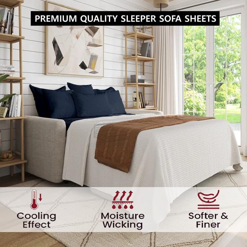 Full Sleeper Sofa Bed Sheet Set - 400 Thread Count