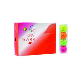 Kasco Kira Sweet Golf Balls with Character Mark, 12 Pack, Multi