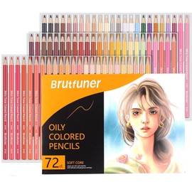 LBW Skin Tone Colored Pencils for Adult Coloring Pencils, 72 Oil Soft Core Professional Color Pencils set for Artists Kids Beginners Drawing Coloring Sketching