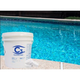C3... 3" Stabilized Trichloro Chlorine Tablets for Swimming Pools (Choose Size) - 50 lbs