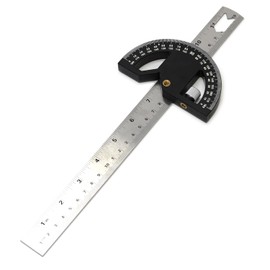 WEITARI Protractor Angle Finder 12-Inch Woodworking Ruler, Adjustable Stainless Steel Angle Ruler, Angle Finder Tool with 0-180 Degrees Angle Measuring Tool for Home Improvement Carpentry Work
