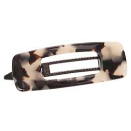 France Luxe Mini Cutout Rectangle on Plastic Tige Boule Barrette - Ivory Tokyo