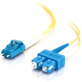 UD_C2G 15m LC-SC 9/125 Duplex Single Mode OS2 Fiber Cable - Yellow - 49ft