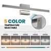 KAISITE Modern Vanity Light Brushed Nickel Bathroom Light Fixture Over