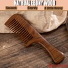 Wooden Comb, Wide Tooth Comb for Scalp Massage & Distribute
